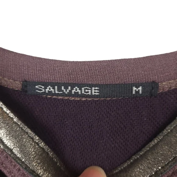 SALVAGE NWT Y2K Lace Up Purple Long Sleeve Dress. Never Worn. M - Picture 4 of 13